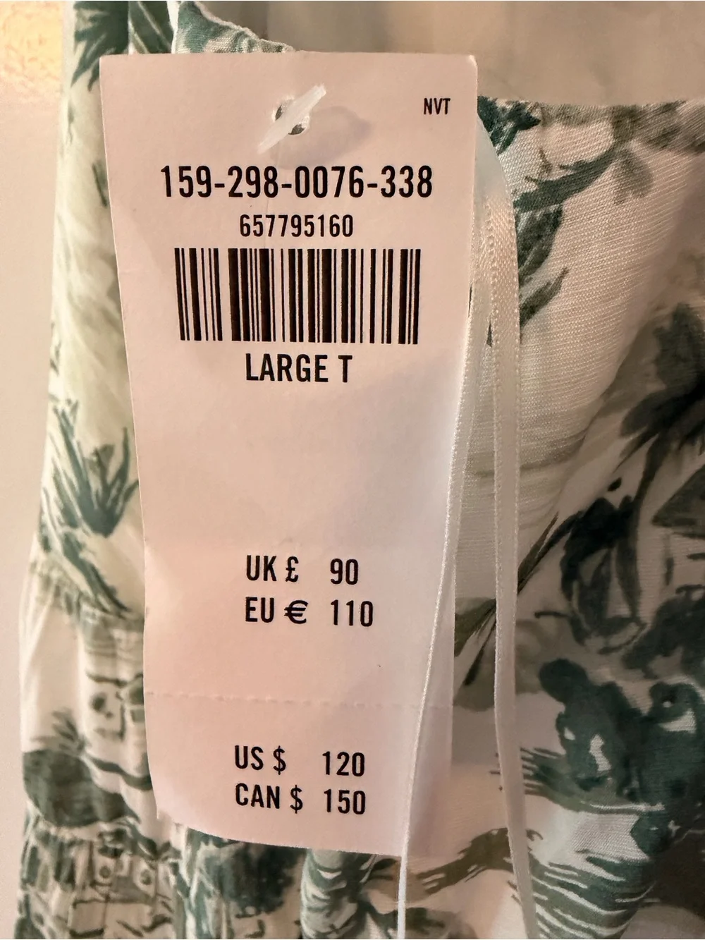 Green and White Maxi Sundress